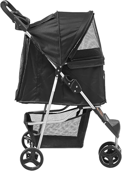 VEVOR Pet Stroller for Dogs and Cats up to 35lbs 3 Wheels