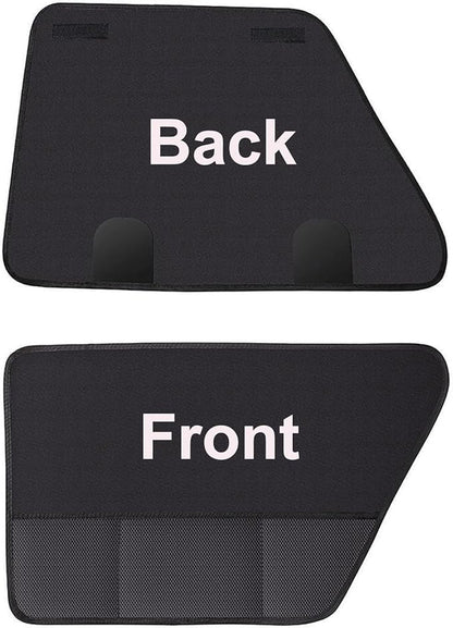 Dog Car Door Protector Vehicle Door Cover Protector for Dogs Pet Car Door Cover Anti-Scratch Waterproof Car Door Covers Guard Durable 600D Oxford Dog Car Door Protector 28" x 17" 2 Pack