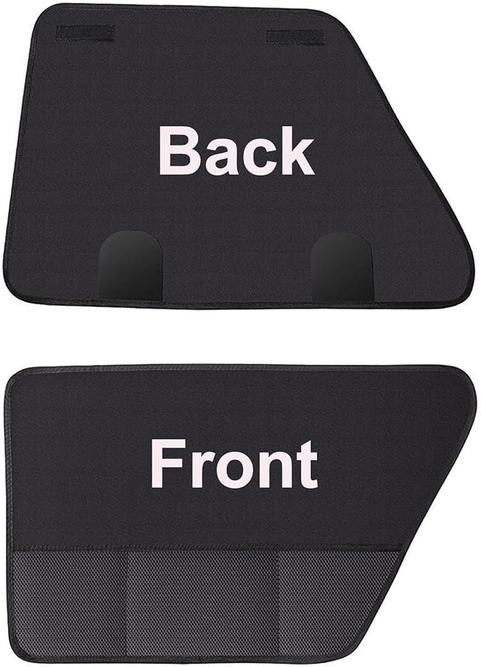 Dog Car Door Protector Vehicle Door Cover Protector for Dogs Pet Car Door Cover Anti-Scratch Waterproof Car Door Covers Guard Durable 600D Oxford Dog Car Door Protector 29" x 22" 2 Pack