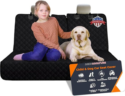Back Seat Cover for Dogs and Kids 600d Fabric