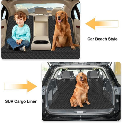 Dog Car Seat Cover 4-Layer Protection 1 Elastic SUVs(46.5" Lx53