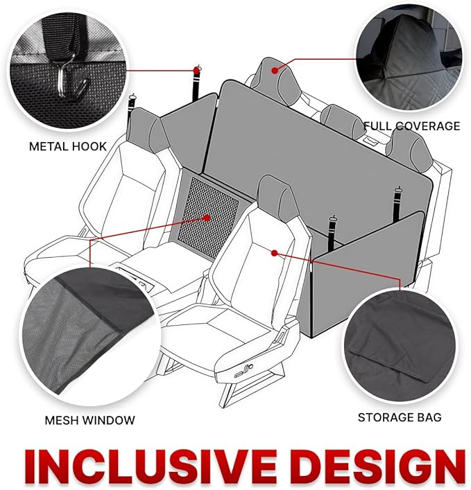 Dog Seat Cover Compatible with Cybertruck Accesssories Scratchproof