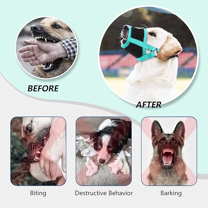 Dog Muzzle (Circumference:5.3''-7.5''in))