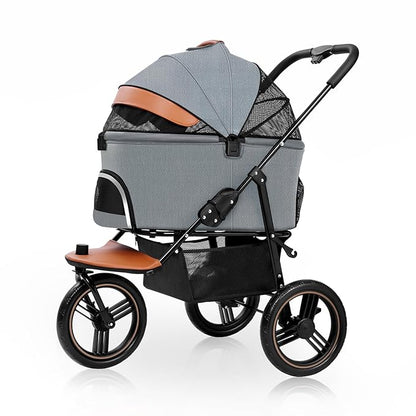 Dog Stroller for Medium Small Dogs 3 in1 3 Wheels