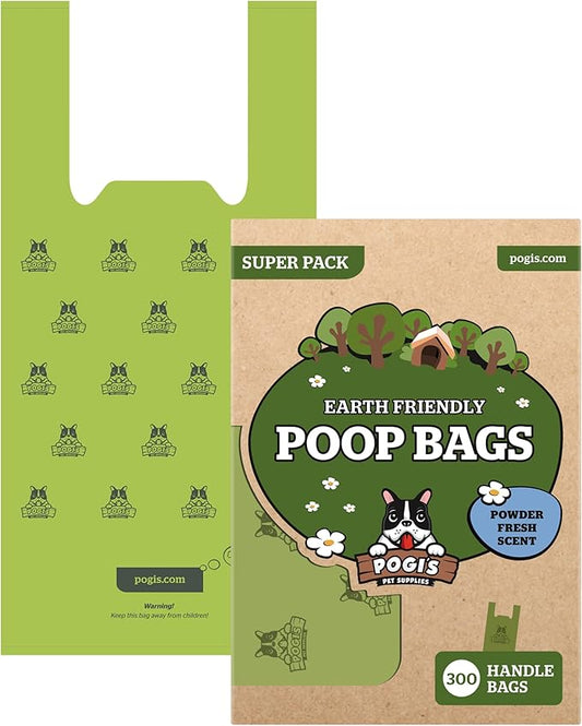 Pogi's Dog Poop Bags with Easy-Tie Handles 300 Doggy