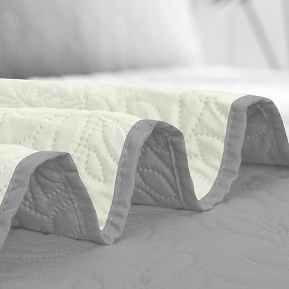 Easy-Going Waterproof Dog Bed Cover Reversible Leak Proof Pet Blanket Replacement Mat for Furniture Washable Couch Cover Sofa Cover for Dogs Cat(30x53 Inch