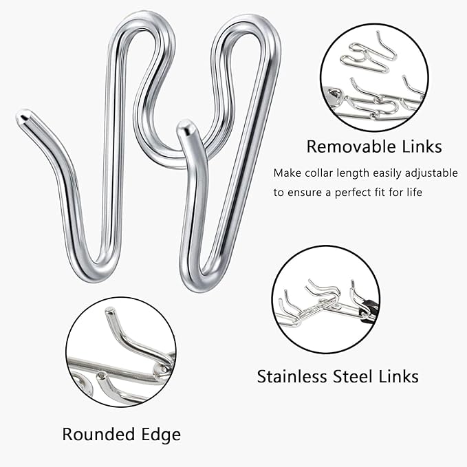 Dog Collar Extra Links Designed for Herm. Sprenger (6 Pack) 2.25mm