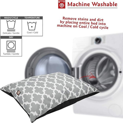 Majestic Pet Rectangle Large Dog Bed Washable – Non Slip Comfy Pet Bed – Dog Crate Bed Super Value Pillow Dog Bed – Dog Kennel Bed for Sleeping 46 x 35 Inch