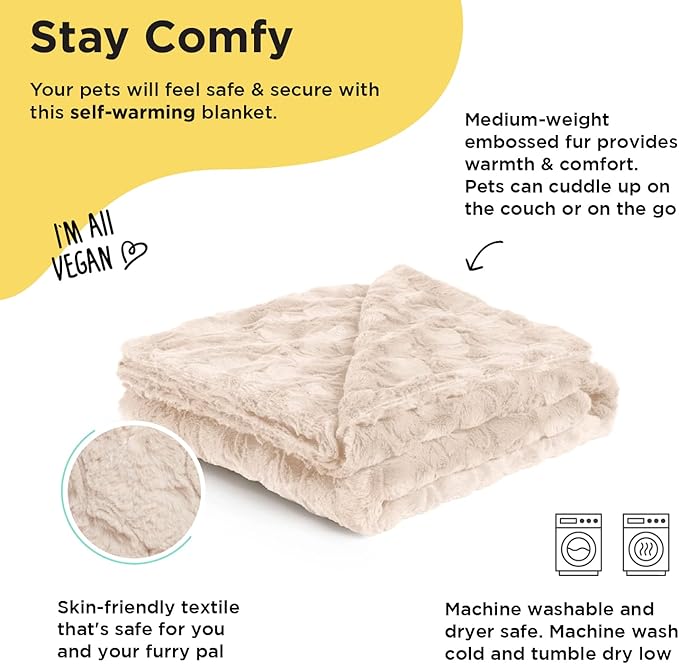 Best Friends by Sheri Calming Cat and Dog 60 lbs 40"x50" Oyster