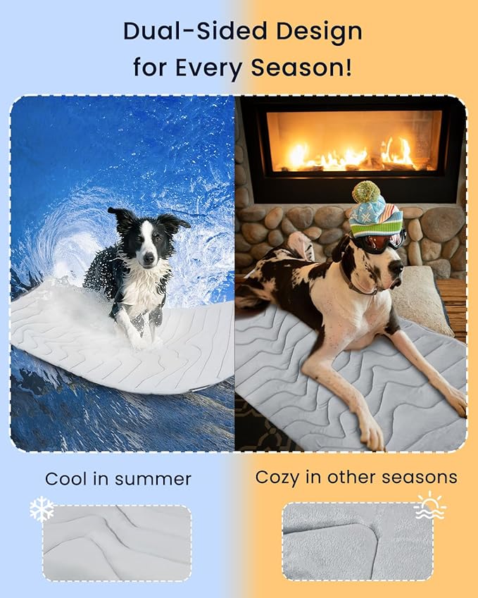 ZonLi Dog Cooling Mat 48" x 28"Medium, Cooling