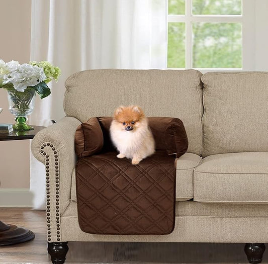 Brilliant Sunshine Premium Chocolate Silky Velvet Pet Sofa Bed