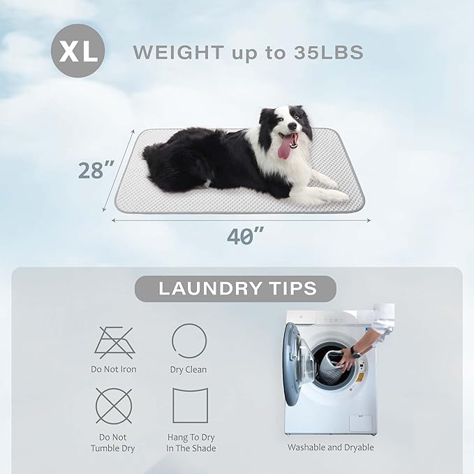 MICROCOSMOS Pet Cooling Mat & Sleeping Pad- Breathable Bubble Surface