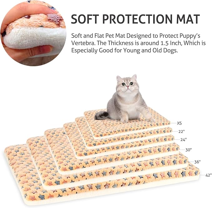 Mora Pets Cat Bed Dog Crate Pad Ultra 14 x 17.5 inch