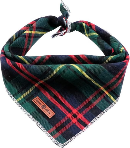 Lionet Paws Christmas Dog Bandana Washable Cotton Handkerchief