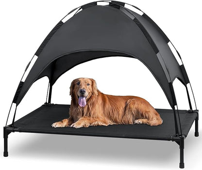 Heeyoo Elevated Dog Bed with Canopy