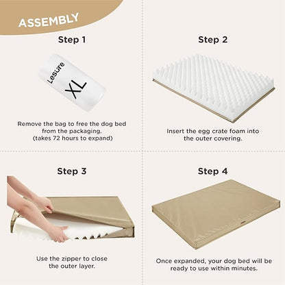 Lesure XL Waterproof Dog Beds