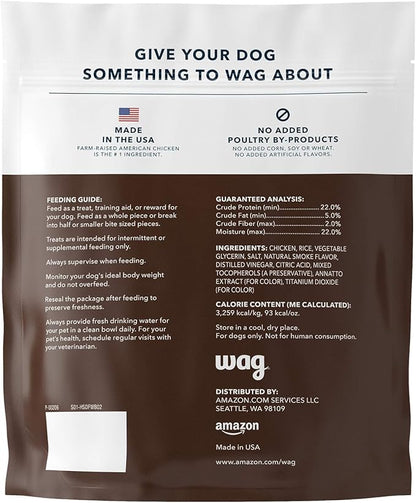 Amazon Brand - Wag Dog Treats Chicken and Waffle Bites 12oz