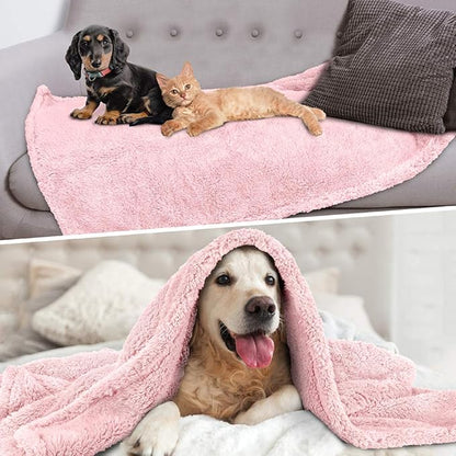 PetAmi Fluffy Waterproof Dog Blanket for Small Medium Dogs 29x40)