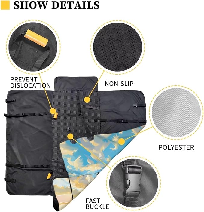 AFPANQZ Dog Horse Sunflower Dog Dog Back Seat