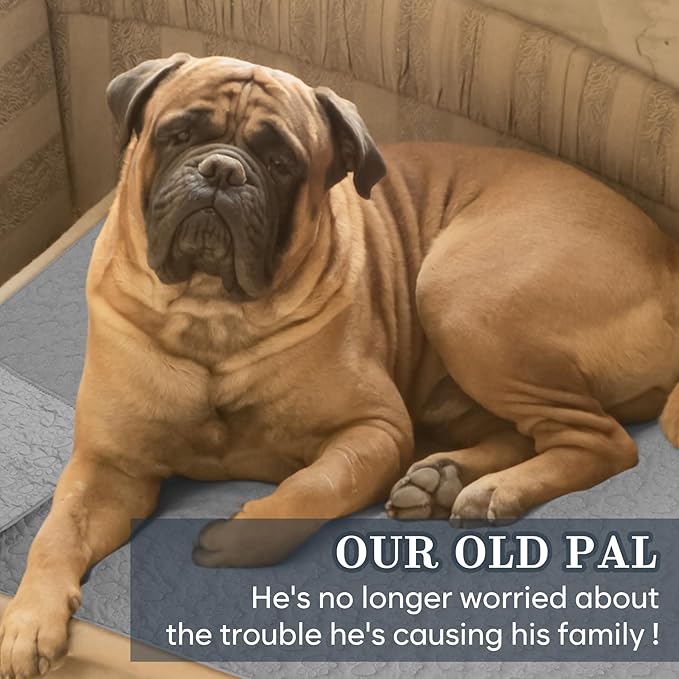 Stuffed Waterproof Dog Bed Cover Pet Blanket 52"X82", Grey