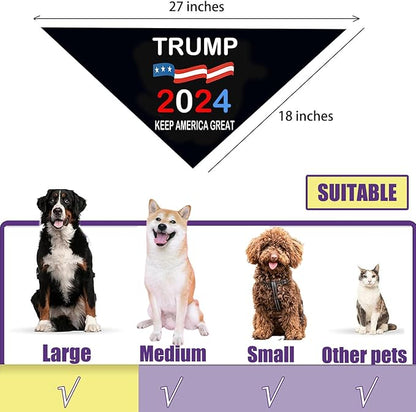 Trump 2024 for President Campaign Dog Bandana Keep