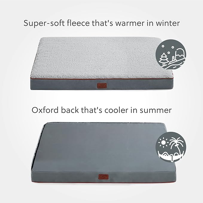 Bedsure Extra Large Dog Bed for Large Dogs 100lbs, Light