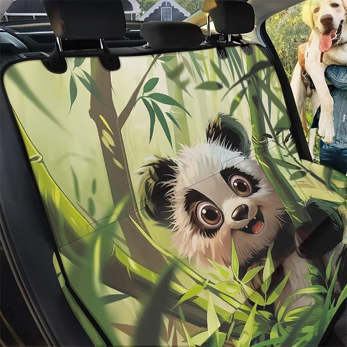 AFPANQZ Panda Back Seat Cover Protector Waterproof Scratchproof