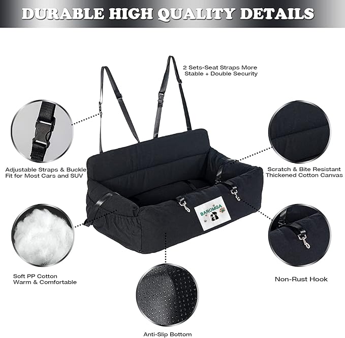 Dog Car Seat 25lbs or 1 Large 60lbs, with