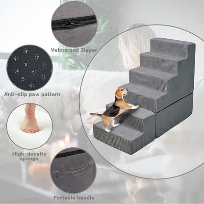 Dog Stairs 30 inches High 28-34 inches 33D Foam 30 inches,