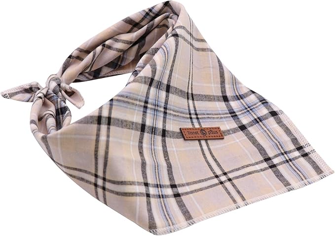 Lionet Paws Dog Bandana Washable Cotton Handkerchief Scarf