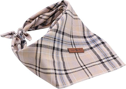 Lionet Paws Dog Bandana Washable Cotton Handkerchief Scarf