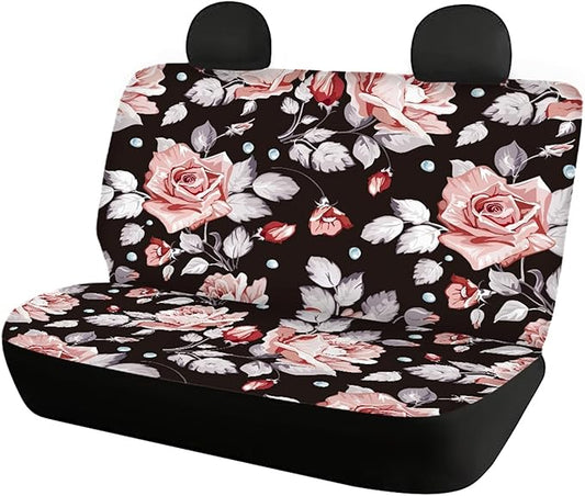 CLOHOMIN Hawaii Rose 2 Rear Bench Seat Cover
