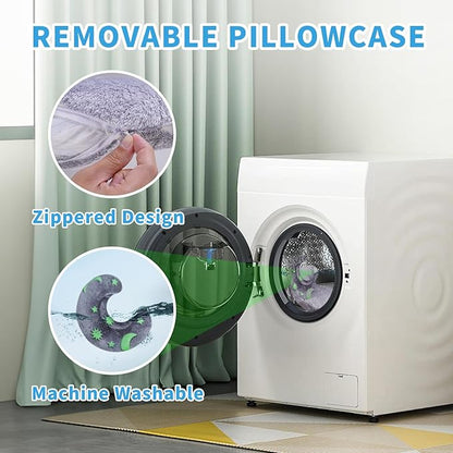 Glow-in-the-Dark U-Shaped Calming Pet Pillow for Dogs & Cats