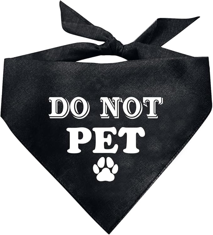 Do Not Pet Dog Bandana (D38)