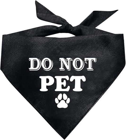 Do Not Pet Dog Bandana (D38)