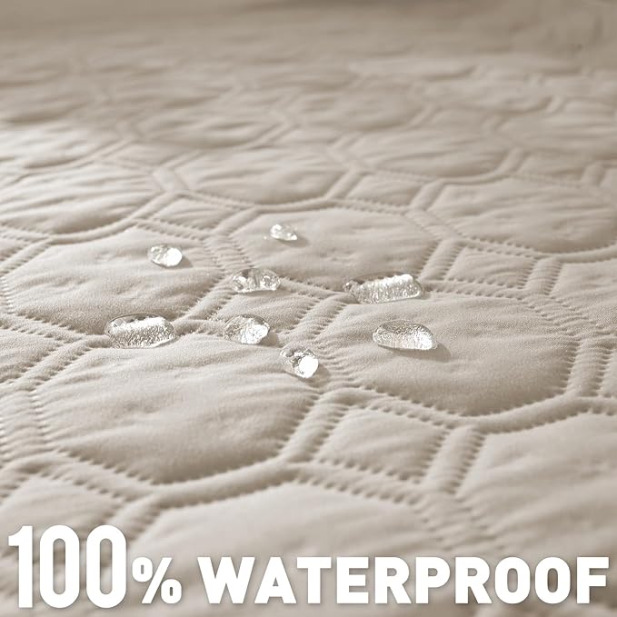 SYSLOON Waterproof Dog Bed Cover Sofa,Car,82"x102",Beige