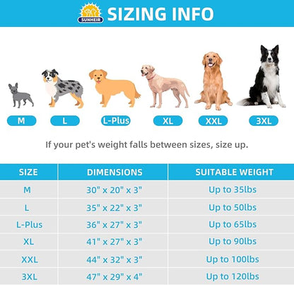 Extra Large Dog Bed Orthopedic Dog Bed XL(41"X27"X3"), Light