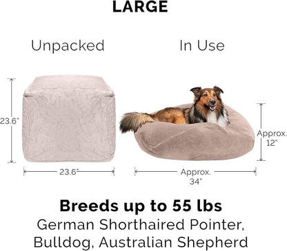 Furhaven Soft & Cozy Dog Bed for Large/Medium Dogs 55 lbs