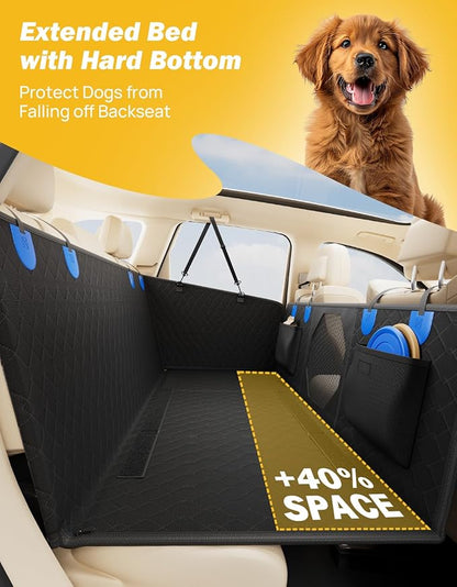 JOYTUTUS Back Seat Extender for Dogs with Hard Bottom