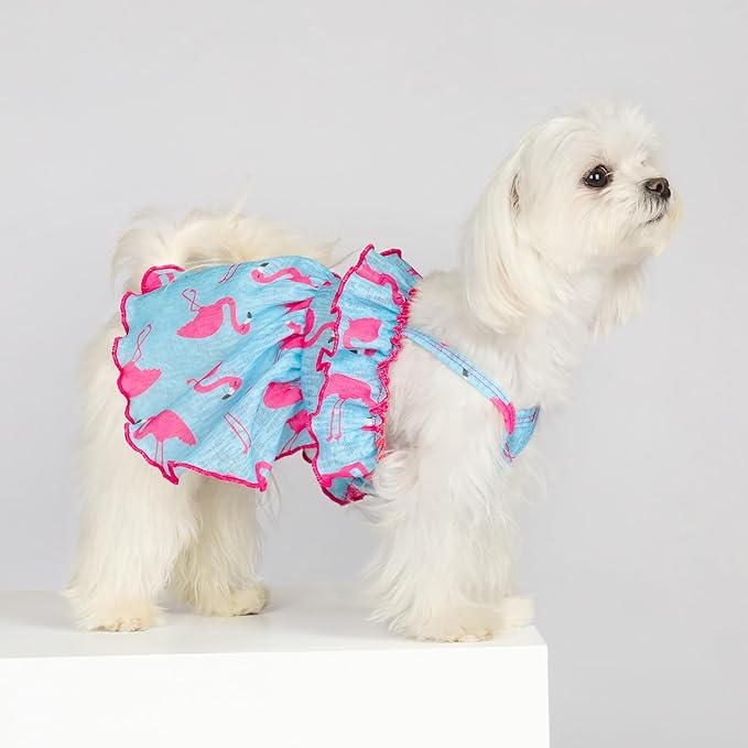 Fitwarm Flamingo Dog Dress