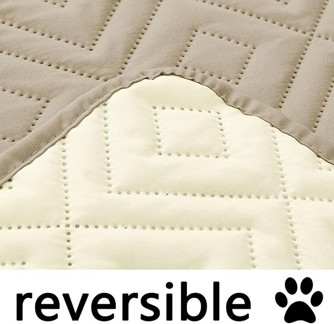 hyha Waterproof Dog Blanket, Soft Dog Bed Cover Pet Blankets, Waterproof Sofa Couch Cover for Dogs Washable, Reversible Pet Couch Covers for Sofa Furniture (30x53 Inch, Taupe/Beige)