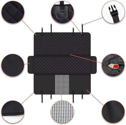 GXT Dog Back Seat Cover Protector for Cars SUV and Trucks with Mesh Window