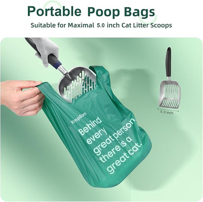 125 Count Cat Litter Bags for Poop Biodegradable