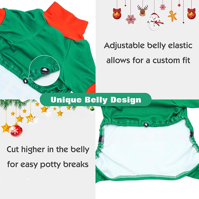 CuteBone Turtleneck Dog Pajamas Pet Clothes Thermal Dralon Onesie Cashmere High-Necked Puppy Pjs Coat GP12S