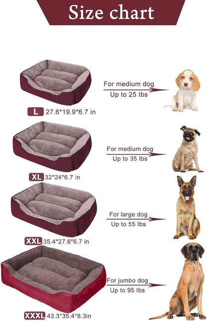 PUPPBUDD Dog Beds for Extra Large Dogs