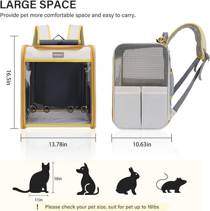 Cat Backpack Carrier 16 lbs,