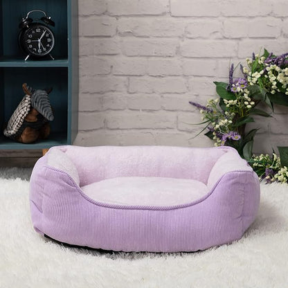 Hollypet Rectangle Plush Dog Bed Cat Bed Self-Warming Pet Bed