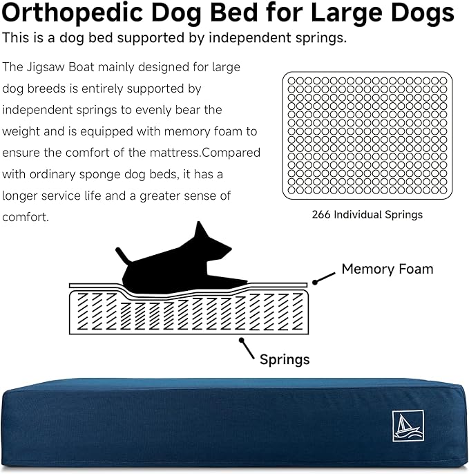 Orthopedic Dog Bed for Large Dogs 7-Inch Thick