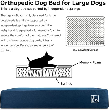 Orthopedic Dog Bed for Large Dogs 7-Inch Thick