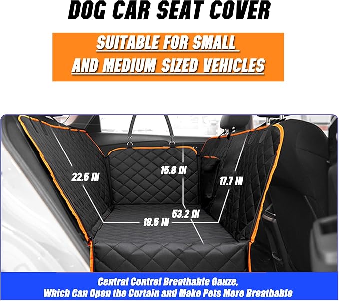 Dog Car Seat Cover 100% Waterproof 54" W 59" L